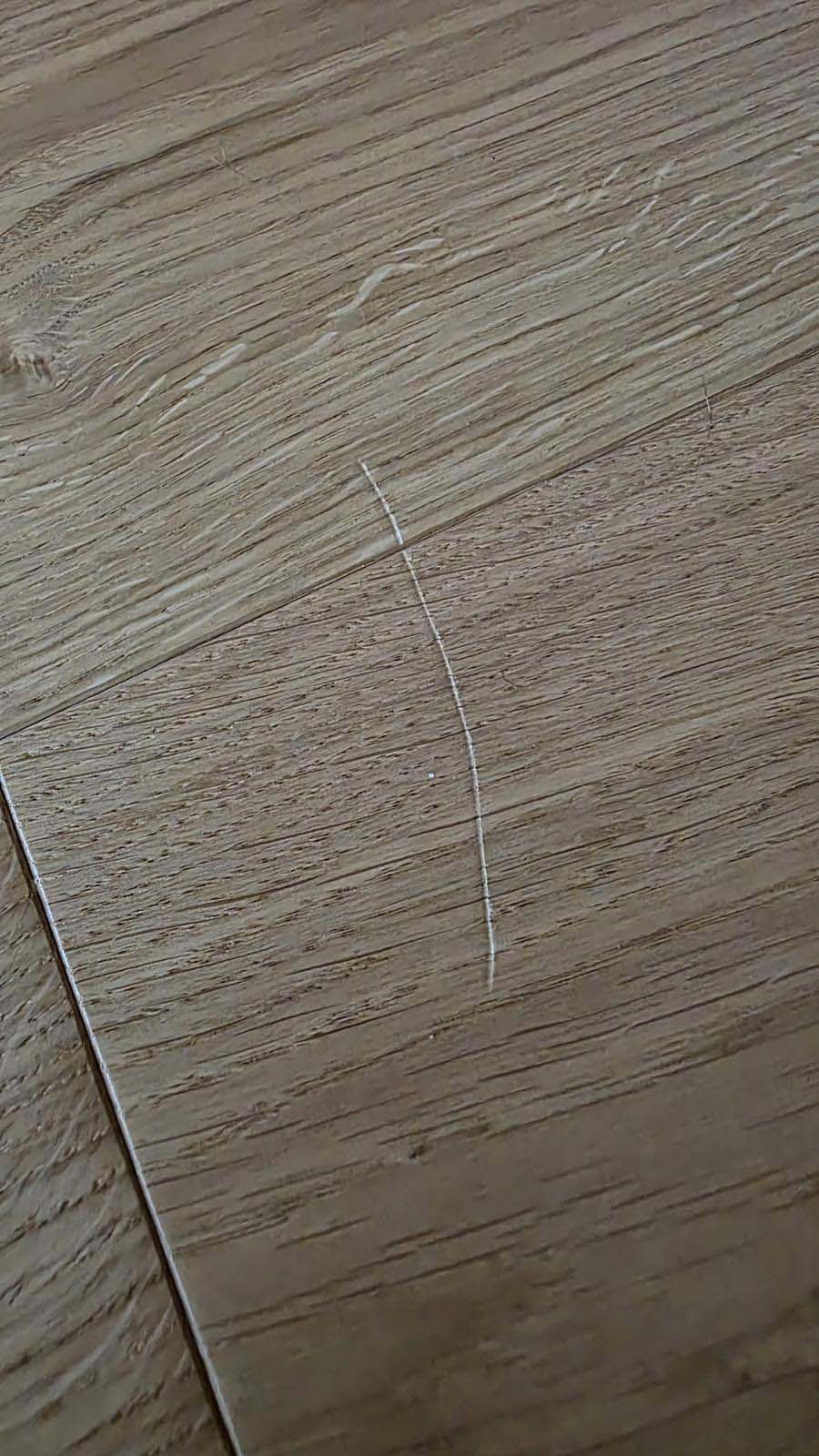 Ausbesserung Kratzer Vorher