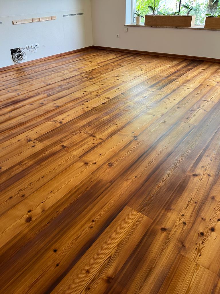 Bodensanierung Lärche Vulcano Nachher